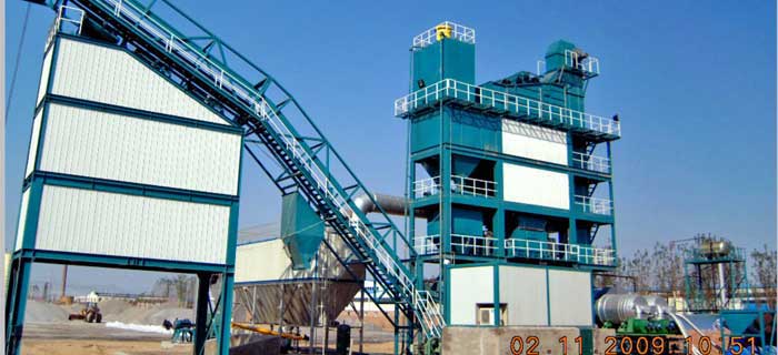 Asphalt batch mix plant