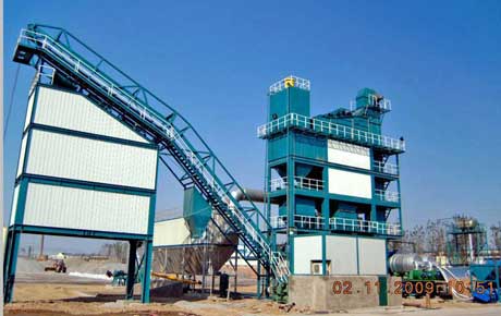 Asphalt batch mix plant