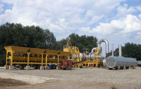 mobile asphalt mixing plant