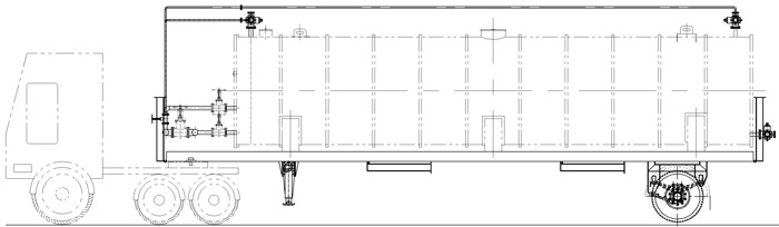 ylb mobile asphalt plant technical drawin