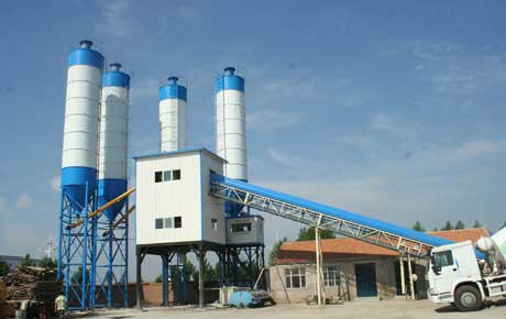 Ready mixed concrete mixing plant