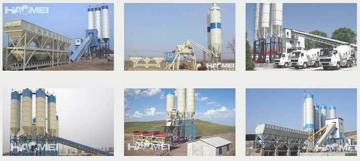 Commercial concrete batching plant