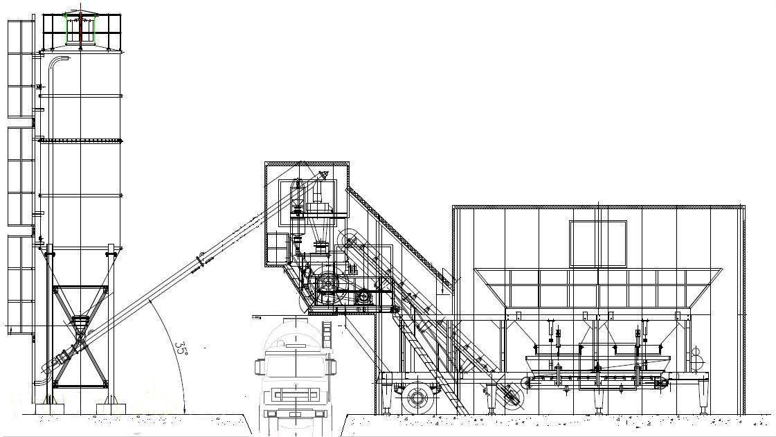 YHZS25 mobile concrete batch plant10 